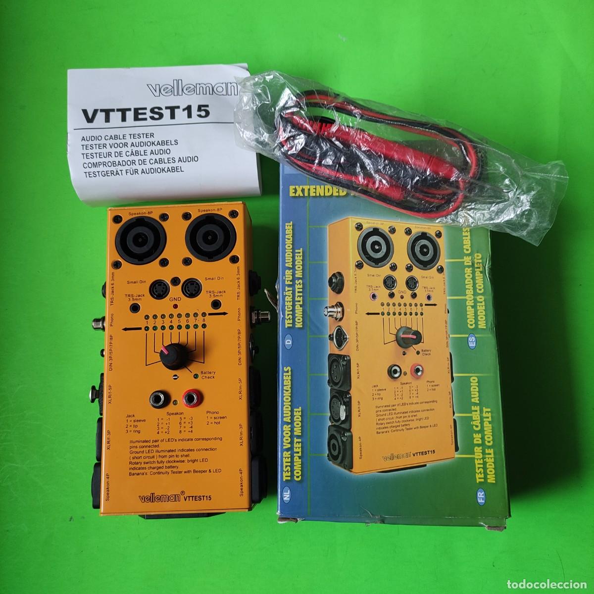 Segunda mano: Probador de cables de audio Velleman VTTEST15 - Foto 1
