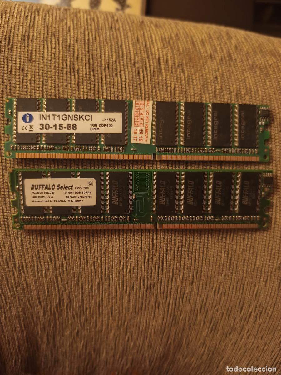 Segunda mano: M&oacute;dulos de memoria DDR400 (PC3200U) de 1 GB - Foto 1