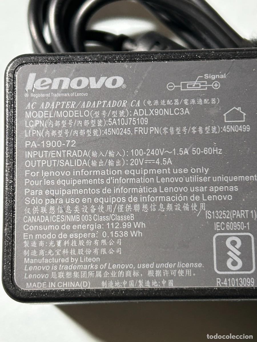 Segunda mano: Cargador original LENOVO ADLX90NLC3A - Foto 3