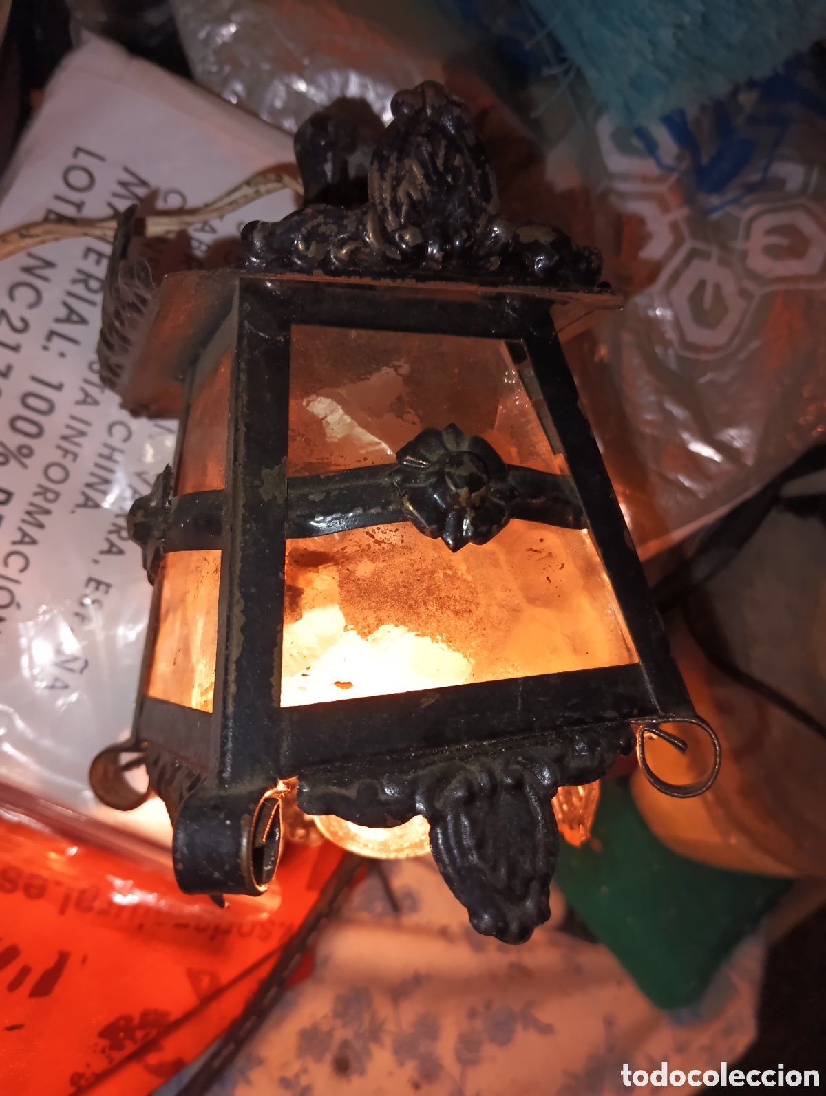 Segunda mano: Farolillo miniatura antiguo - Foto 1