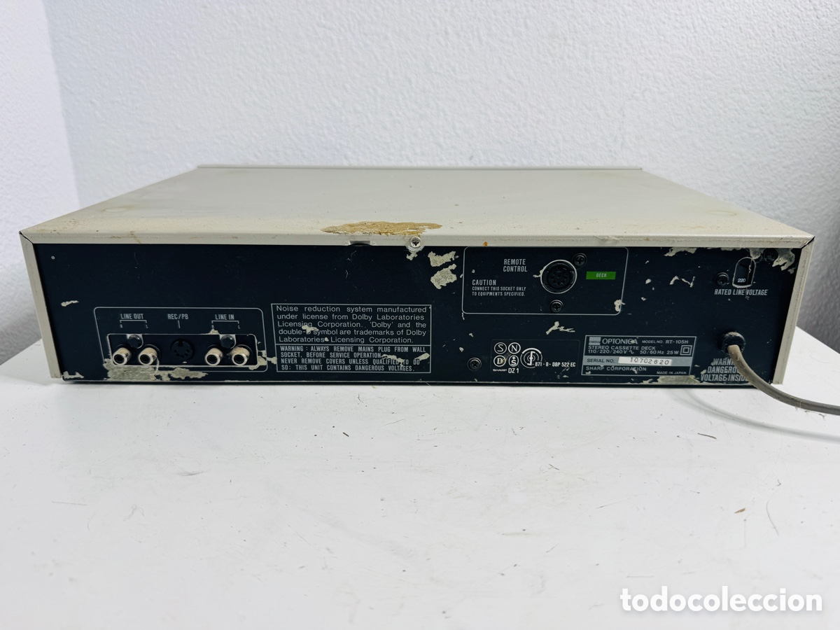 Segunda mano: Optonica RT-105 Cassette Deck Computer Control Solo Piezas - Foto 6