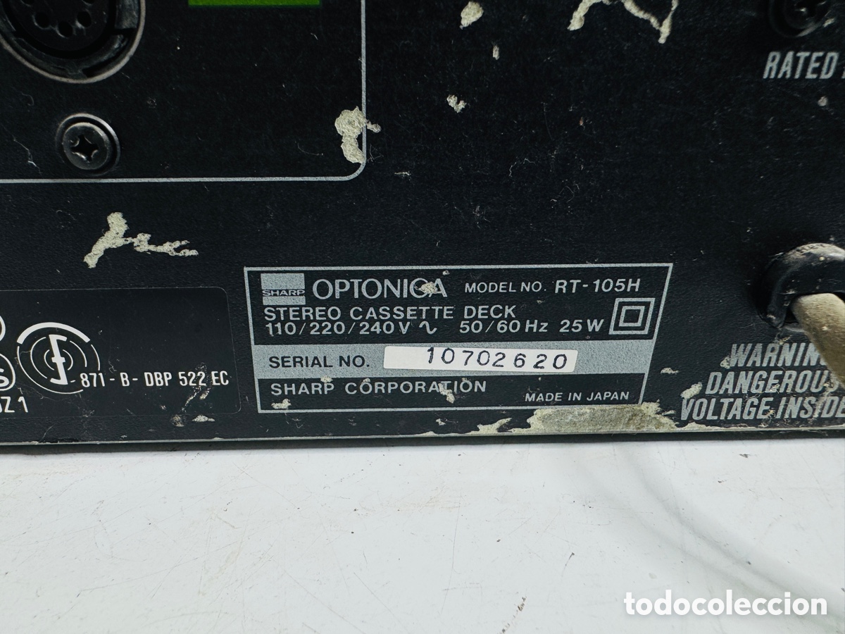 Segunda mano: Optonica RT-105 Cassette Deck Computer Control Solo Piezas - Foto 7