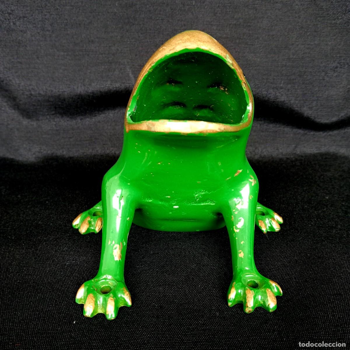 Segunda mano: RANA DE BRONCE PINTADO PARA SU JUEGO - Foto 2
