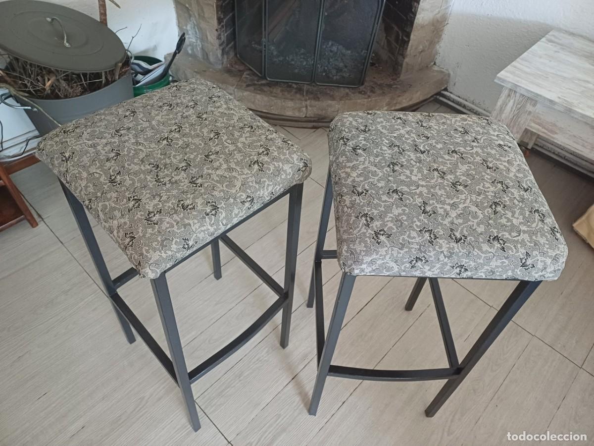 Segunda mano: 2 TABURETES ALTOS UNICOS - Foto 3