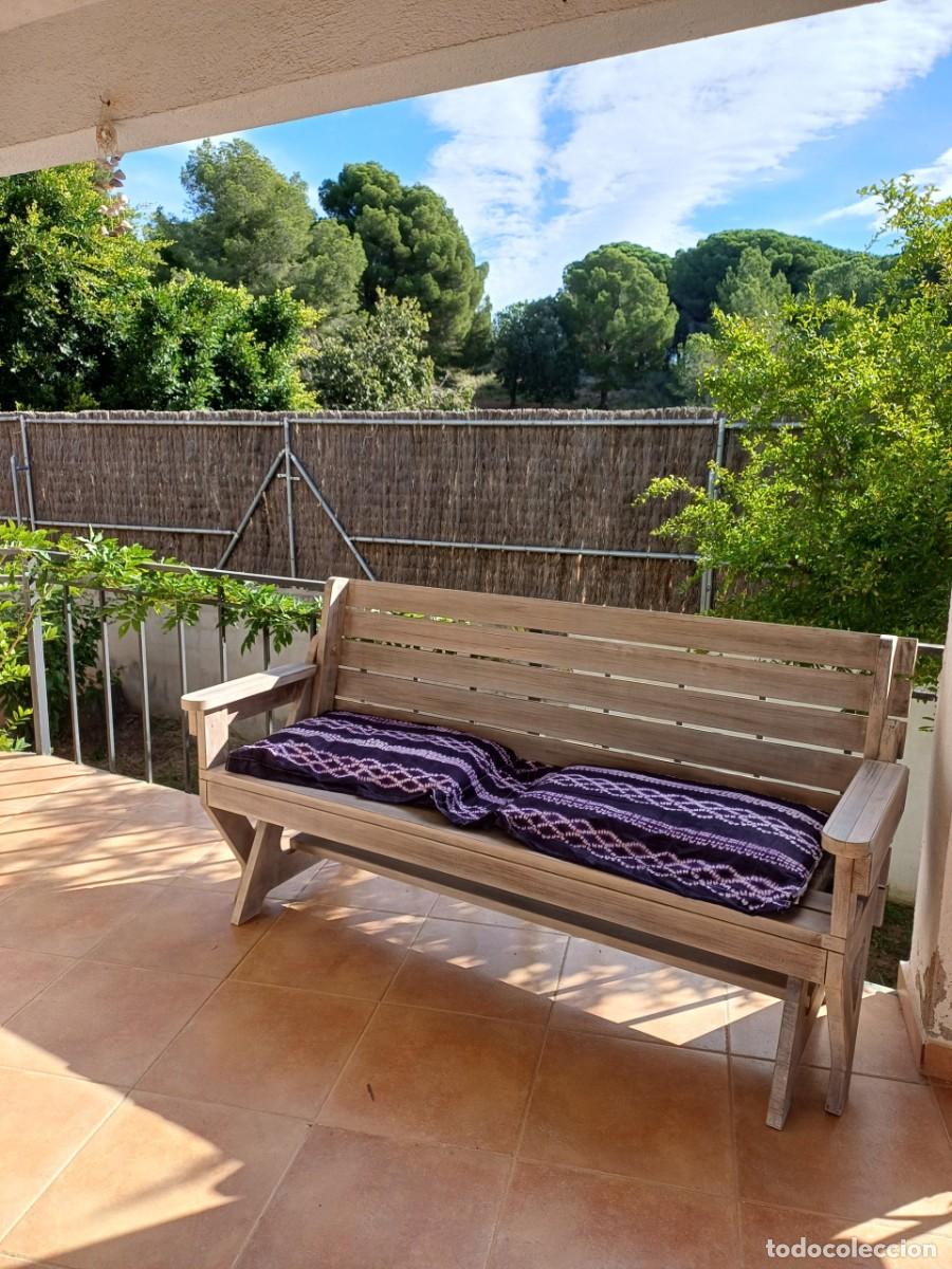Segunda mano: Banco jardin convertible en mesa - Foto 1