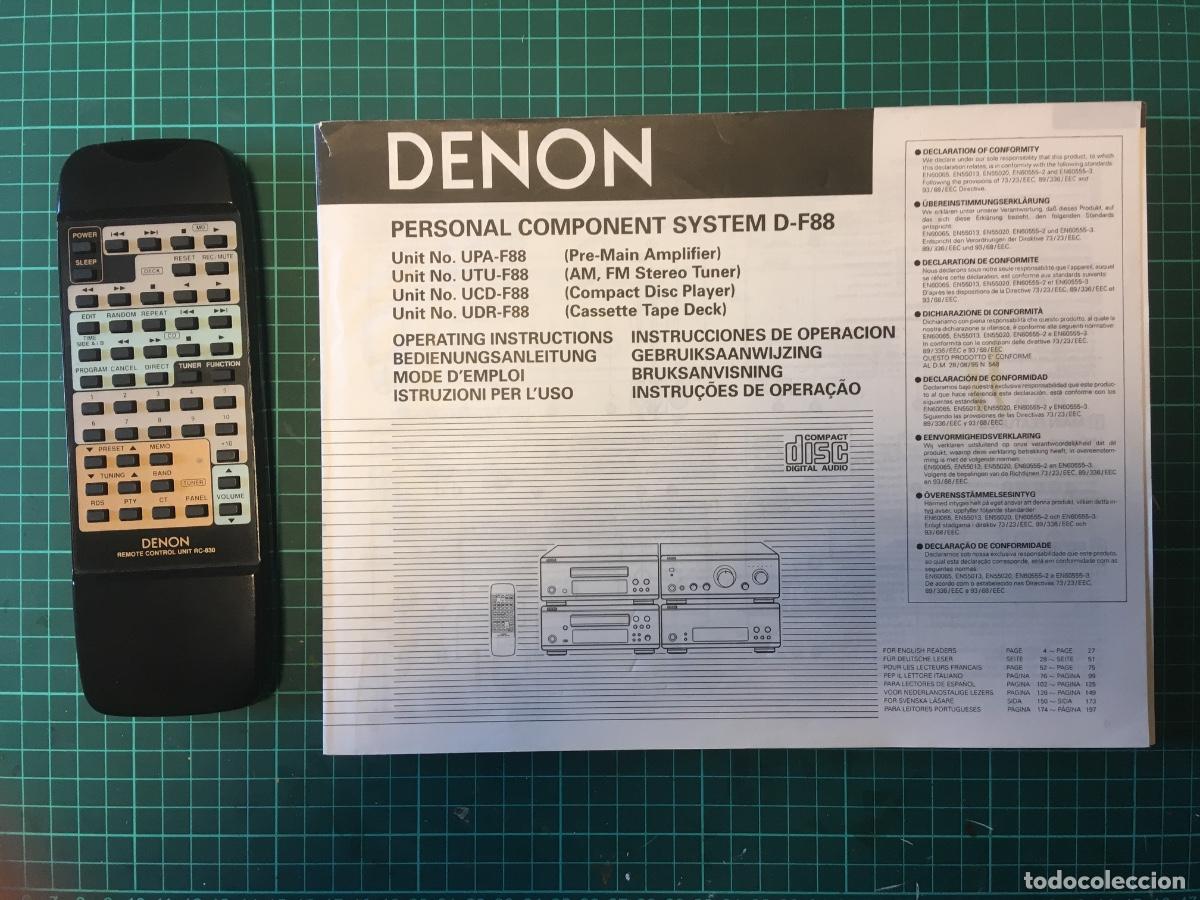 Segunda mano: Equipo HI-FI Denon D-F88 - Foto 3