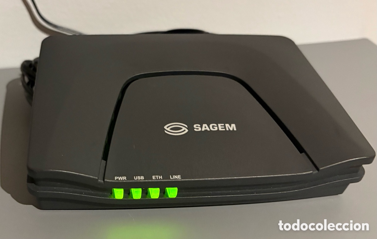 D'Occasion: (L693) Antiguo M&oacute;dem ADSL Sagem F@st 1200. Inform&aacute;tica Vintage. C. 2004/2005
