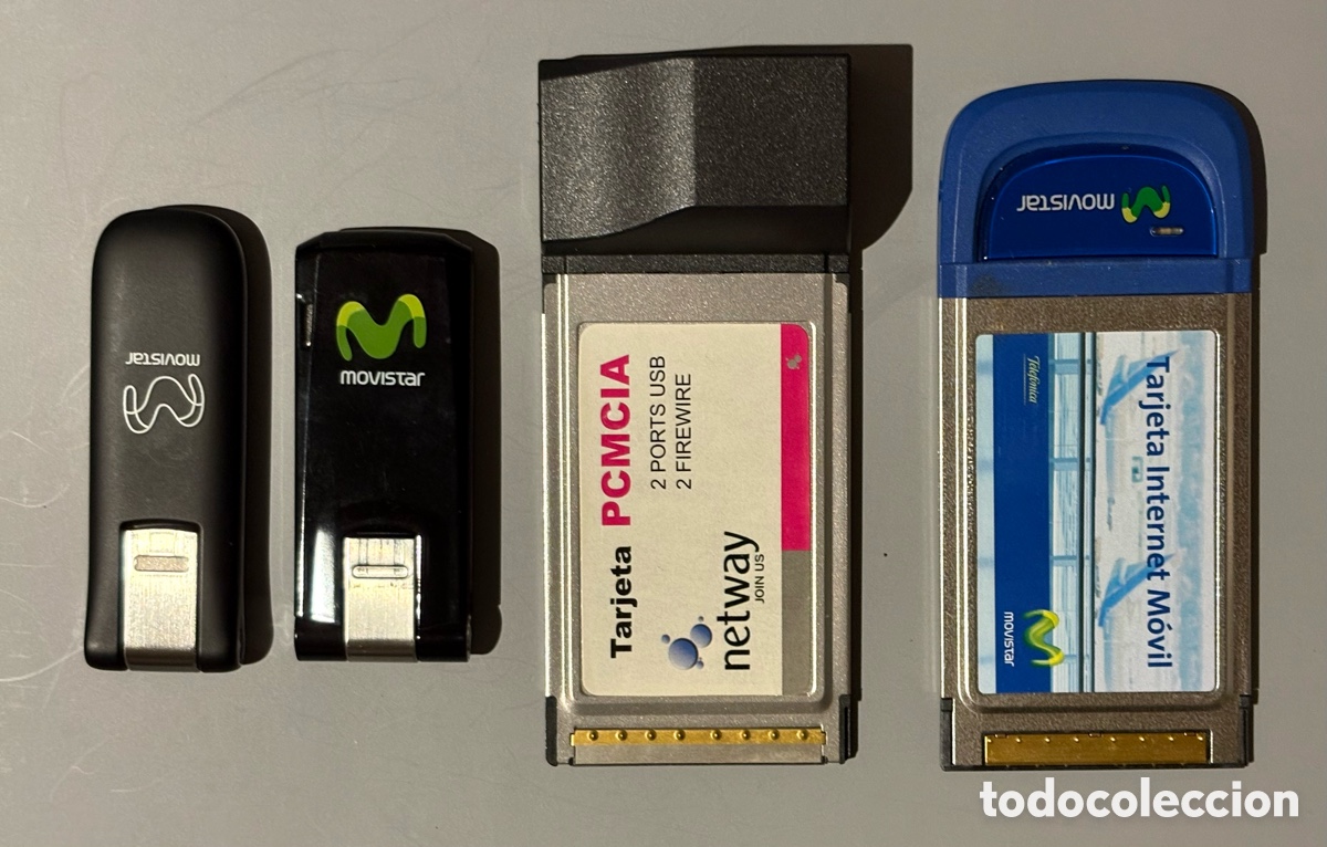 Seconda Mano: (L697) Lote m&oacute;dem USB y tarjetas PCMCIA Movistar funcionando