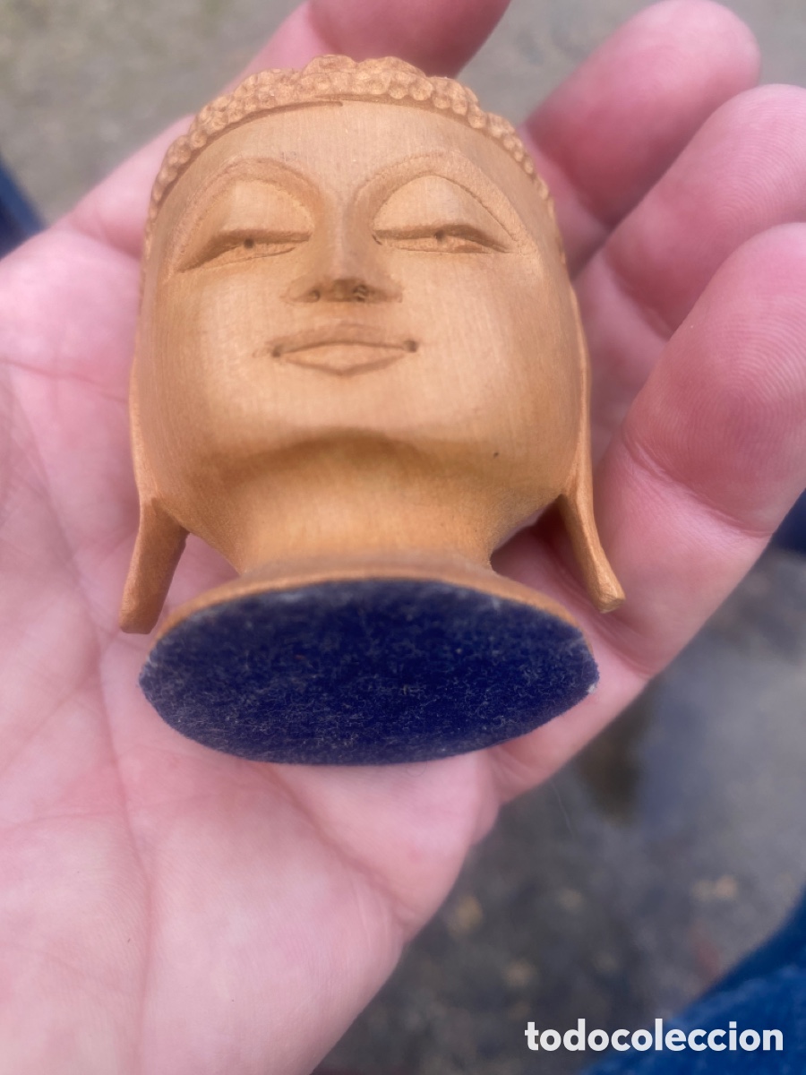 Segunda mano: Cabeza de Buda de madera - Foto 2