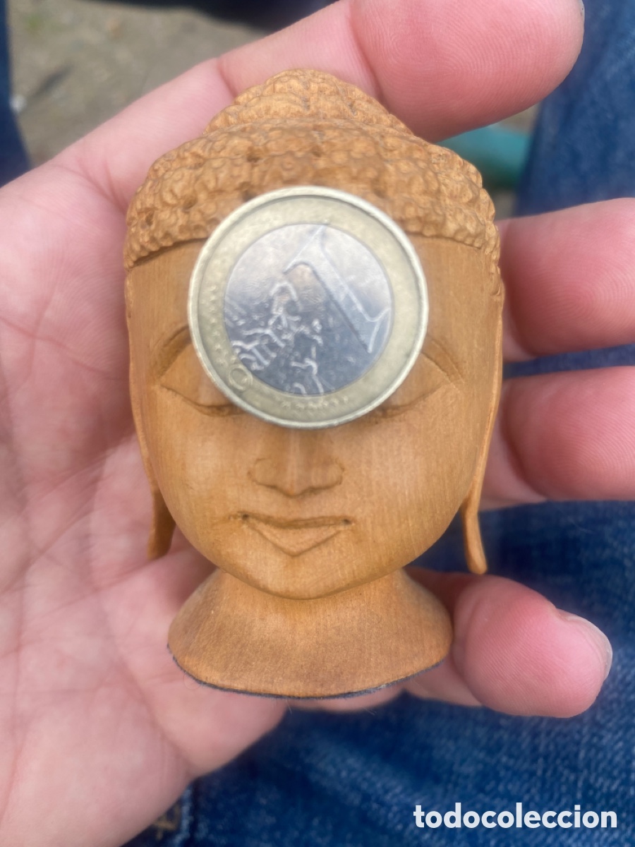 Segunda mano: Cabeza de Buda de madera - Foto 5