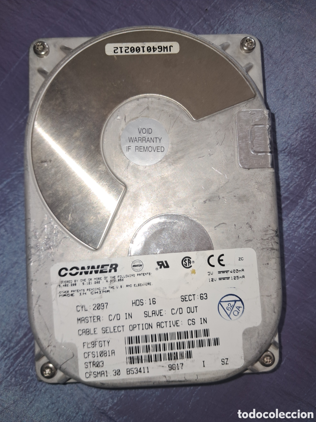 Segunda mano: disco duro Conner CFS1081A - Foto 1