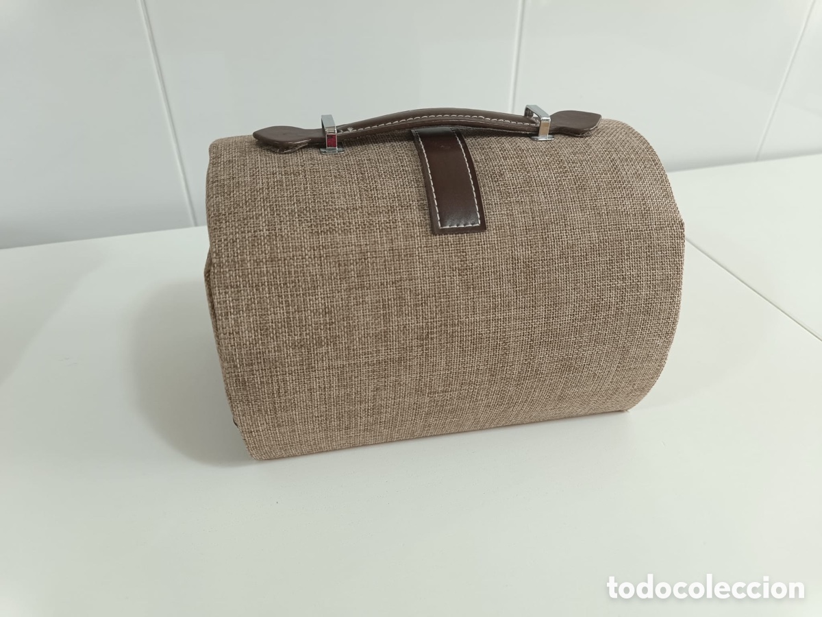 Segunda mano: Joyero tela beige y marr&oacute;n - Foto 6