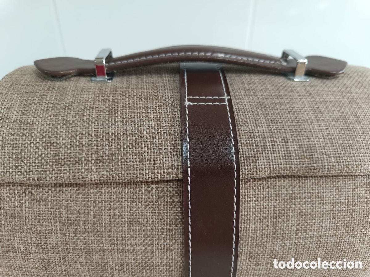Segunda mano: Joyero tela beige y marr&oacute;n - Foto 8