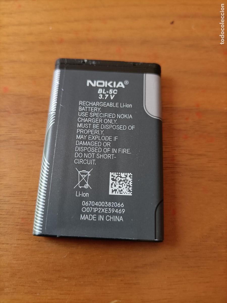 Segunda mano: BATERIA NOKIA DE LITIO BL-5C 3.7V - Foto 2