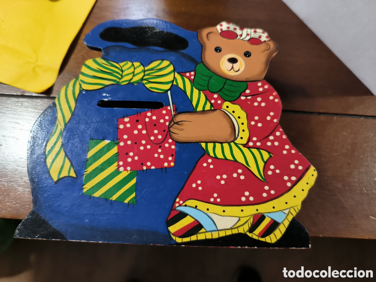 Segunda mano: Hucha oso madera vintage - Foto 1