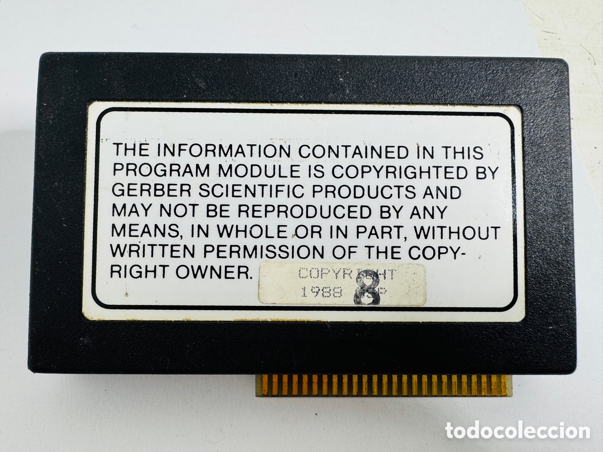 Segunda mano: GSP Sprint Program Module Cartridge GERBER SCIENTIFIC 1988 - Foto 4