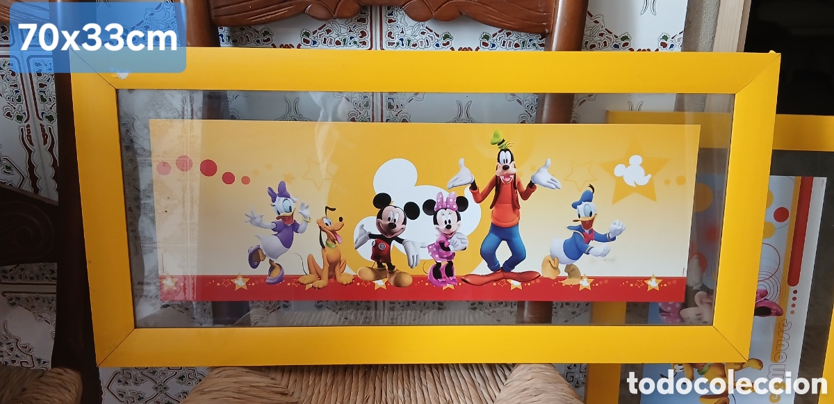 Segunda mano: Cuadros Mickey Mouse decoraci&oacute;n infantil - Foto 1