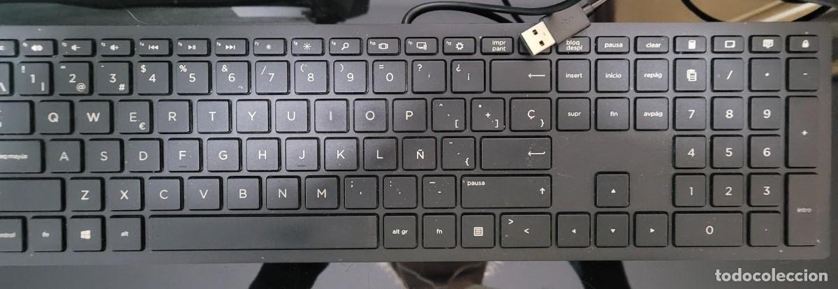 Segunda mano: Teclado HP Espa&ntilde;ol con cable usb - Foto 1