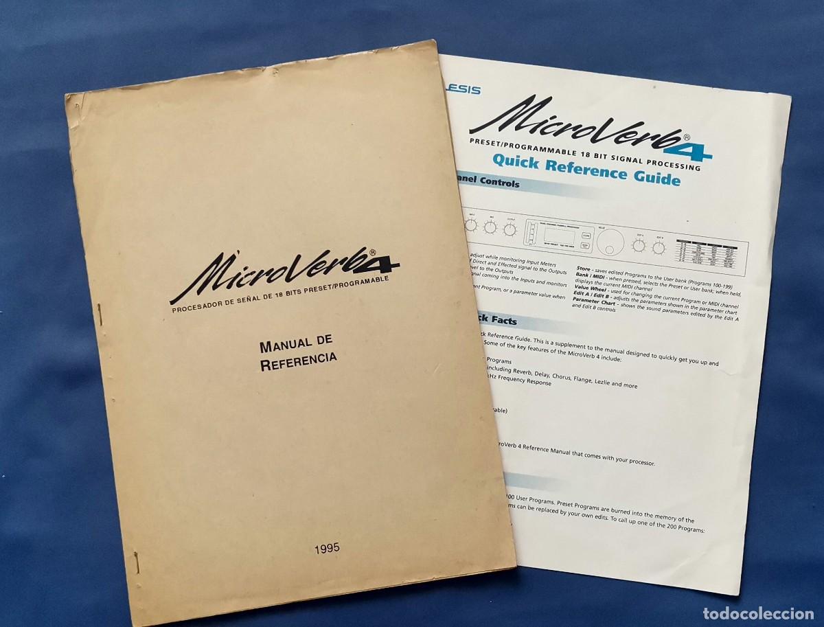 Segunda mano: 2 Instrucciones ALESIS MICROVERB 4 Quick reference y manual en espa&ntilde;ol. Buscado! - Foto 1