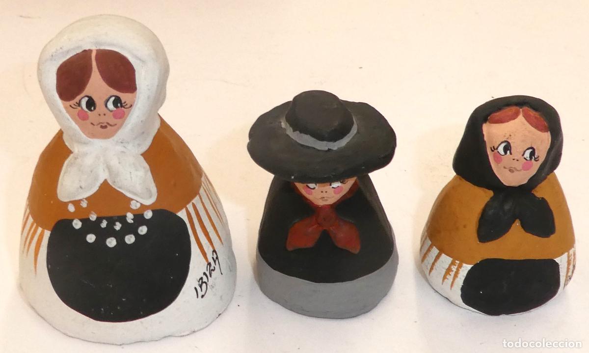 Segunda mano: 3 figuras ibicencas de barro , pintadas a mano - Foto 1