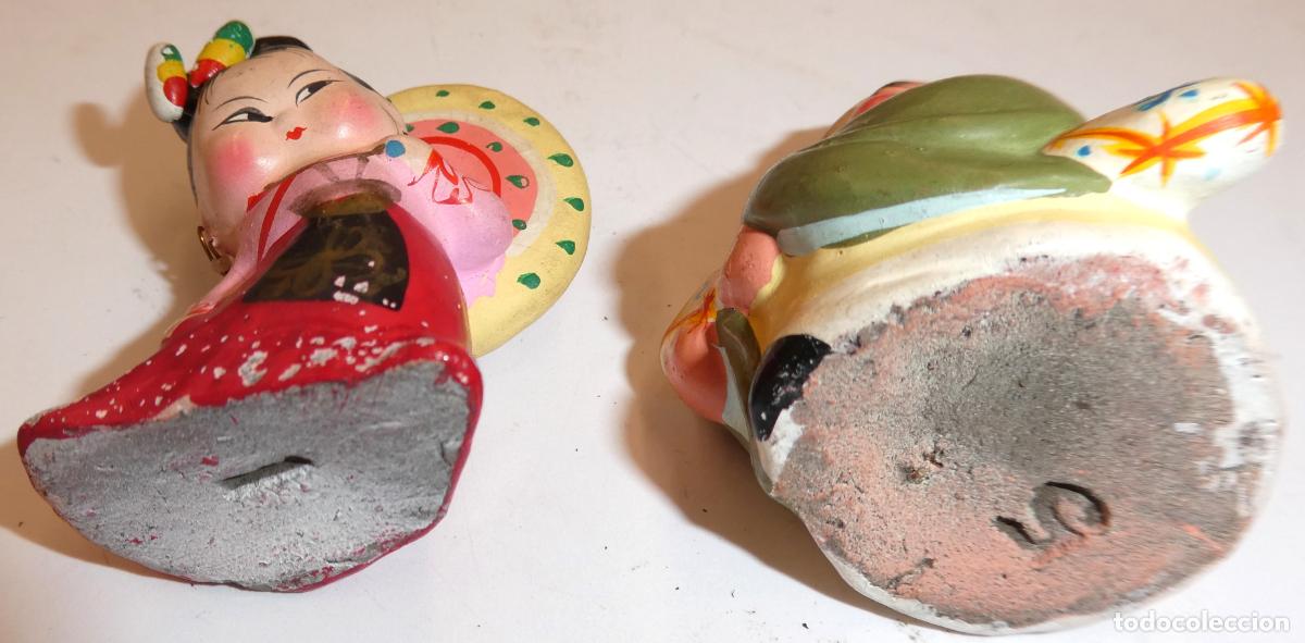 Segunda mano: 2 figuras Japonesas de barro , pintadas a mano - Foto 2