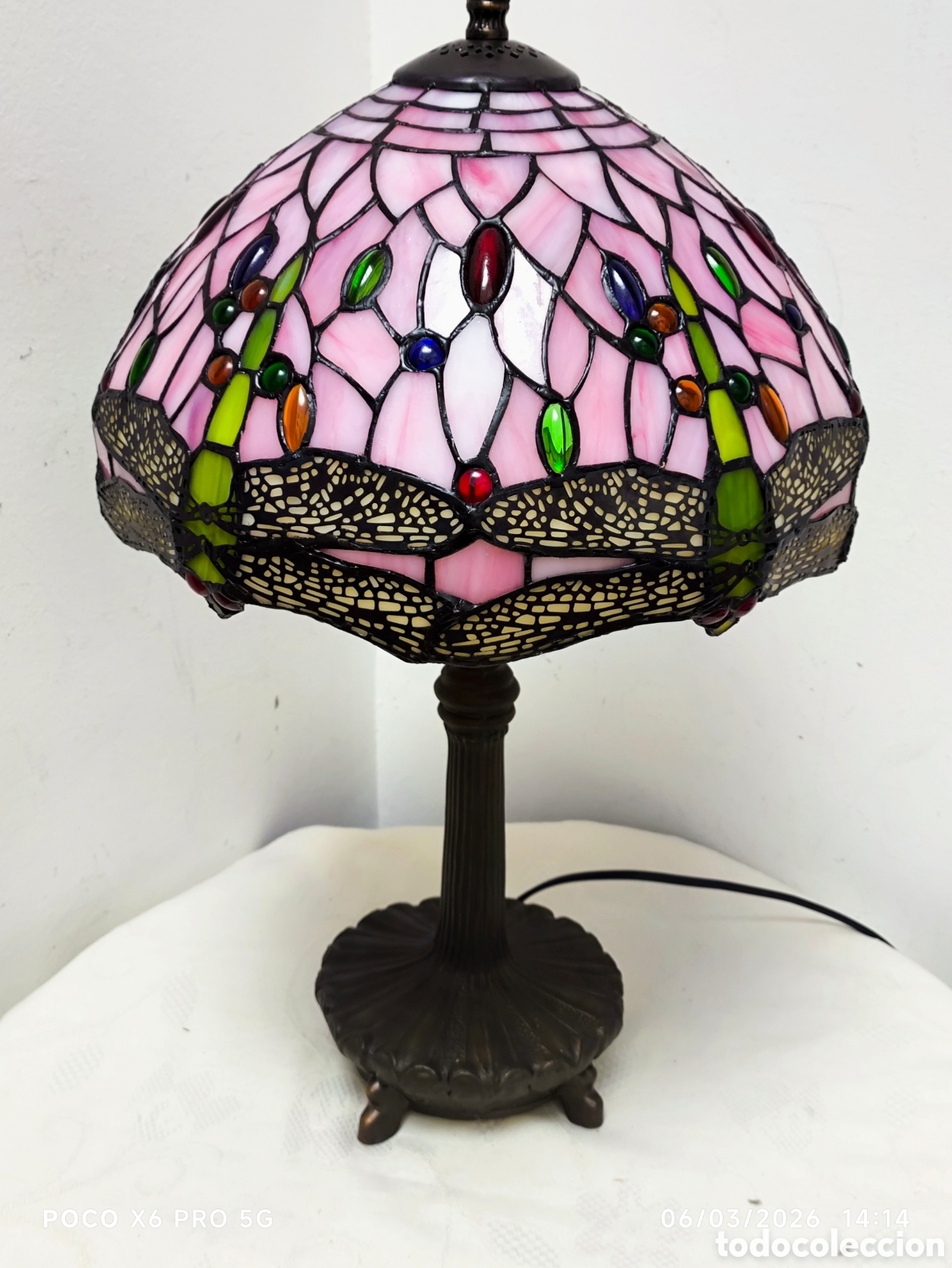Segunda mano: Tiffany lib&eacute;lulas Rosa y verde - Foto 1