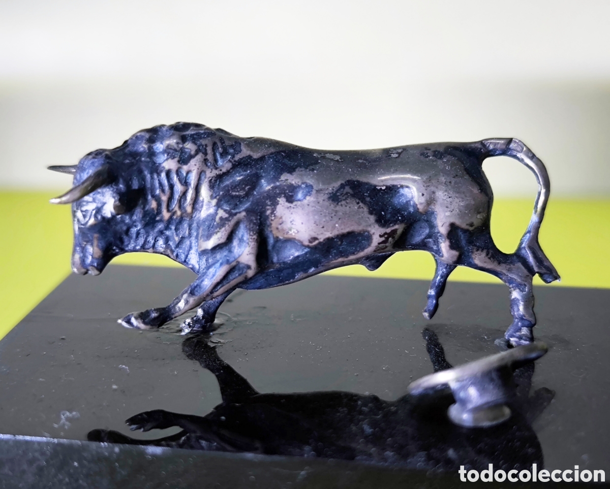 Segunda mano: 2 MINIATURAS TAURINAS EN PLATA - Foto 3