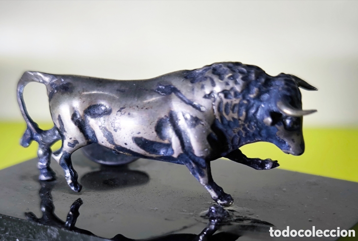 Segunda mano: 2 MINIATURAS TAURINAS EN PLATA - Foto 4