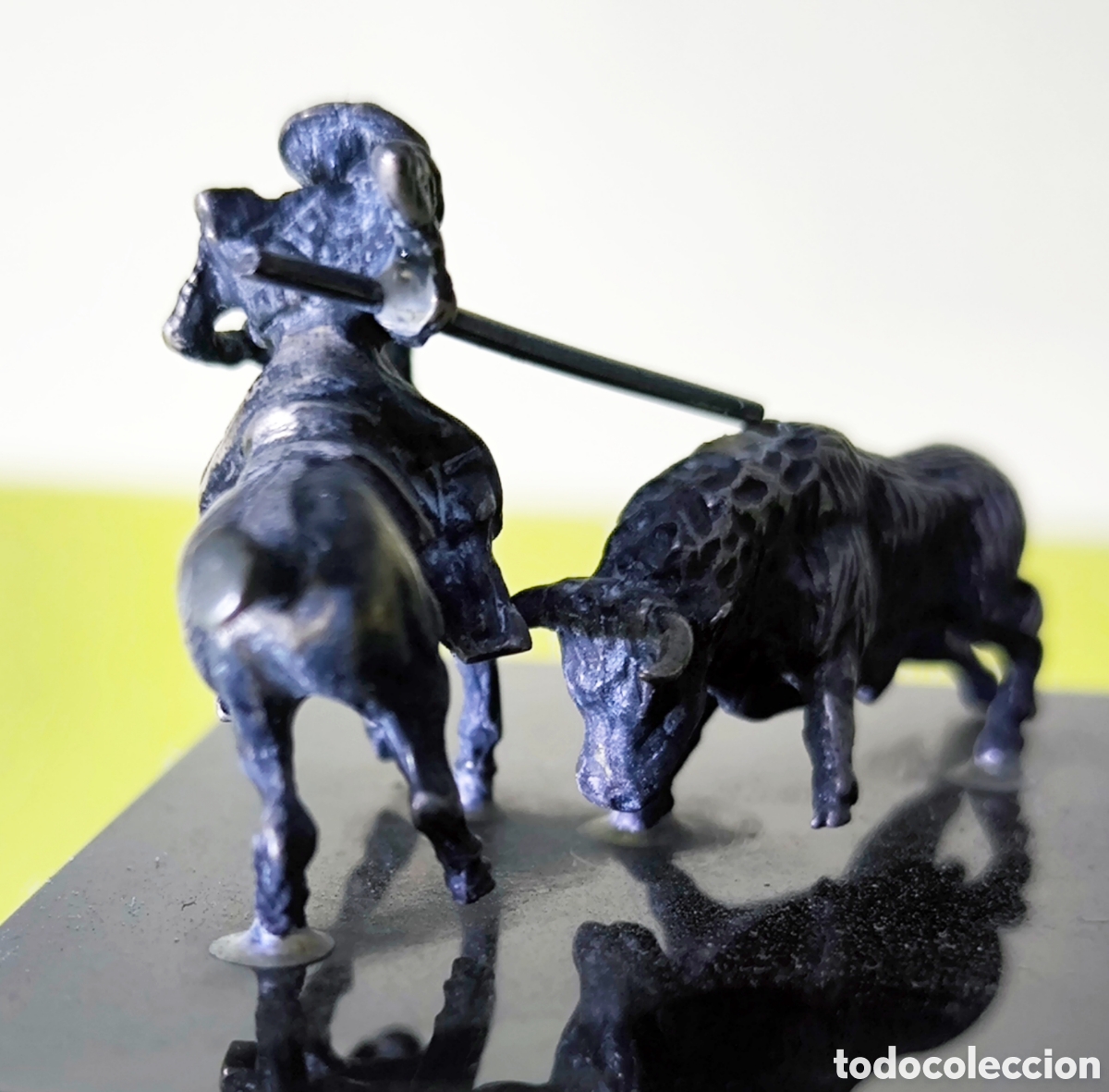 Segunda mano: 2 MINIATURAS TAURINAS EN PLATA - Foto 8
