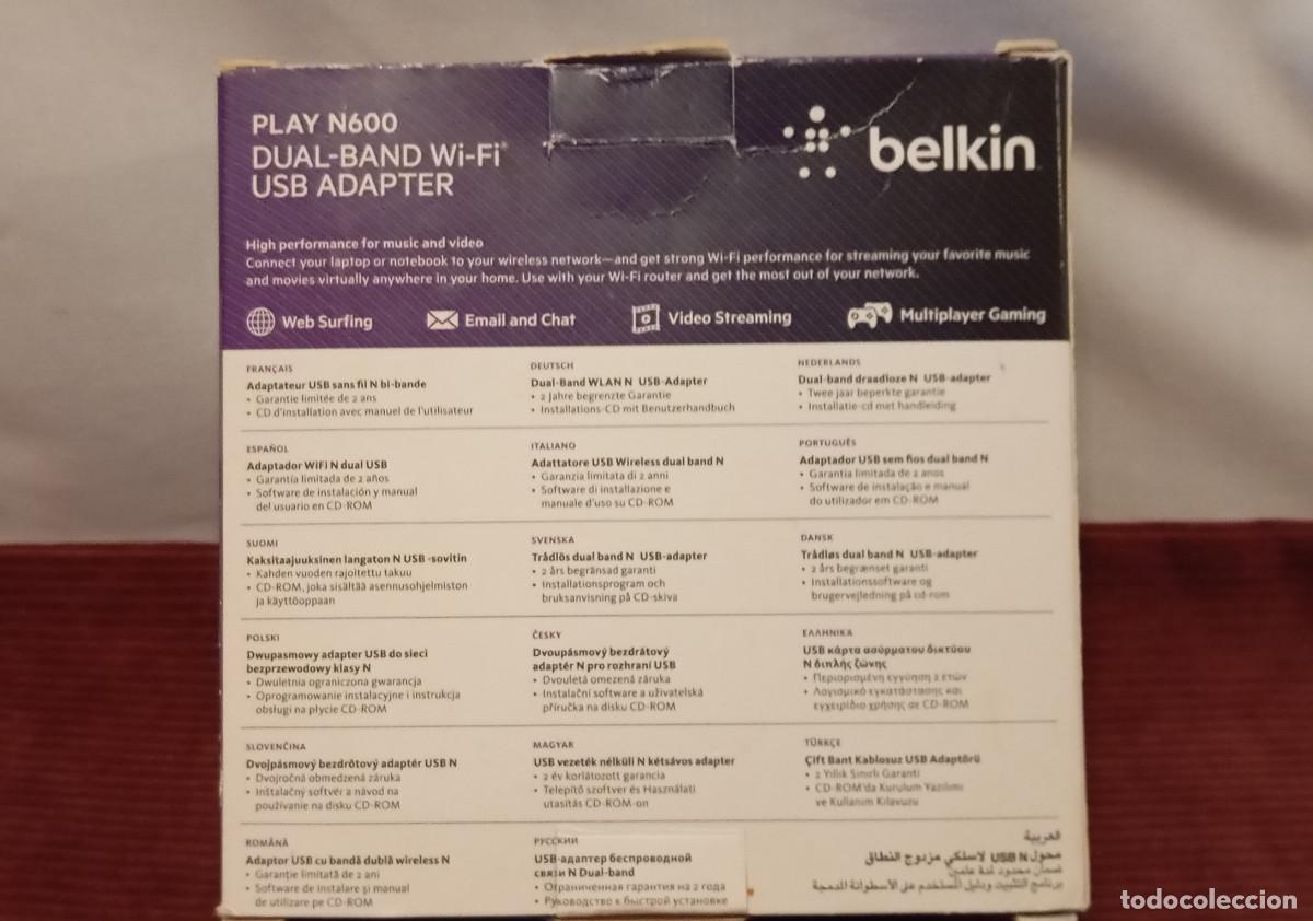 Segunda mano: Adaptador Wifi USB Belkin PLAY N600 - Foto 3