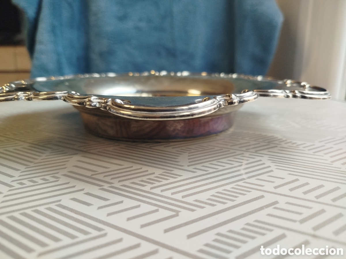 Segunda mano: Bandeja decorativa de alpaca labrada - Foto 6
