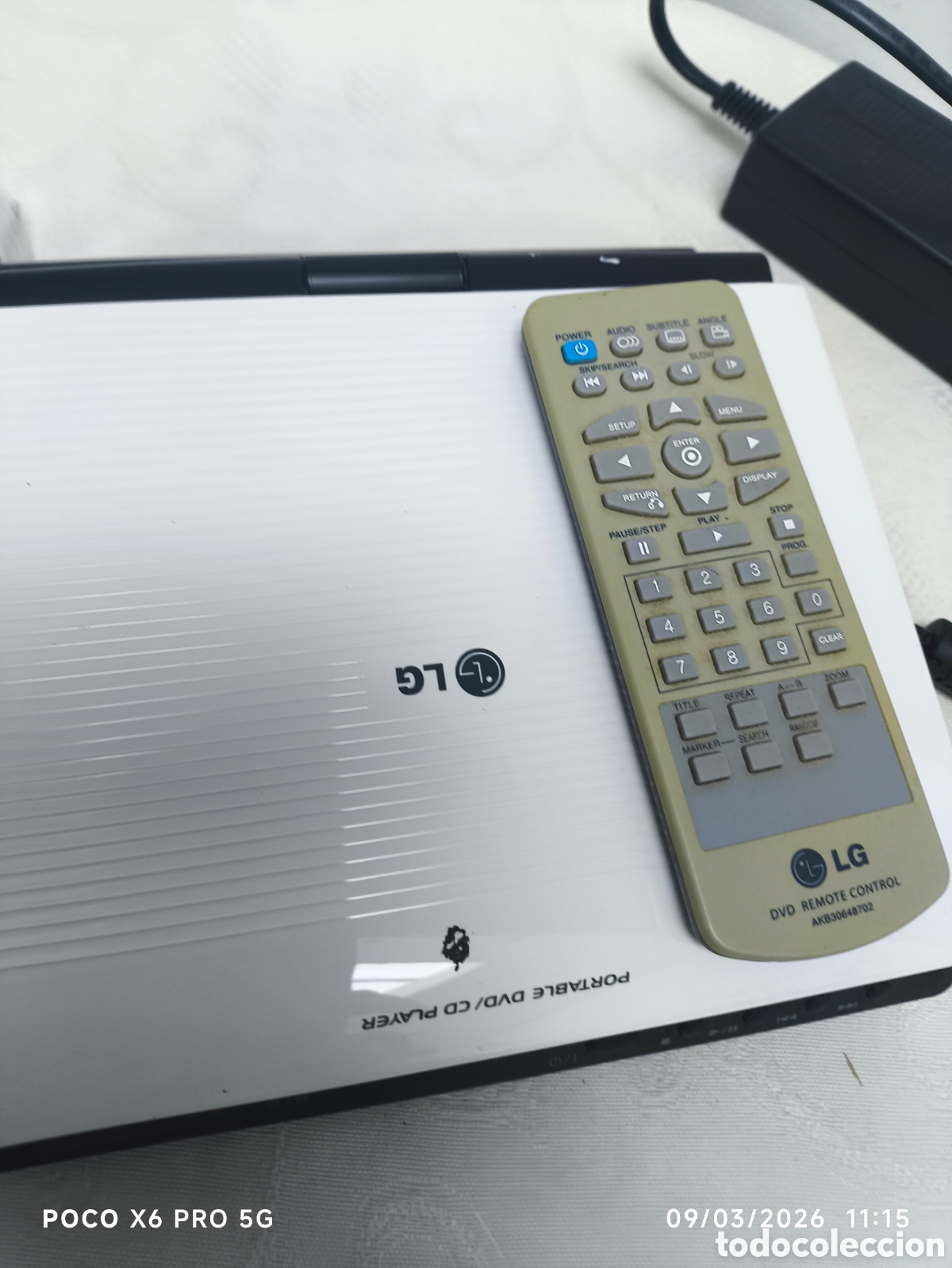 Segunda mano: reproductor de DVD/CD port&aacute;til de la marca LG - Foto 6