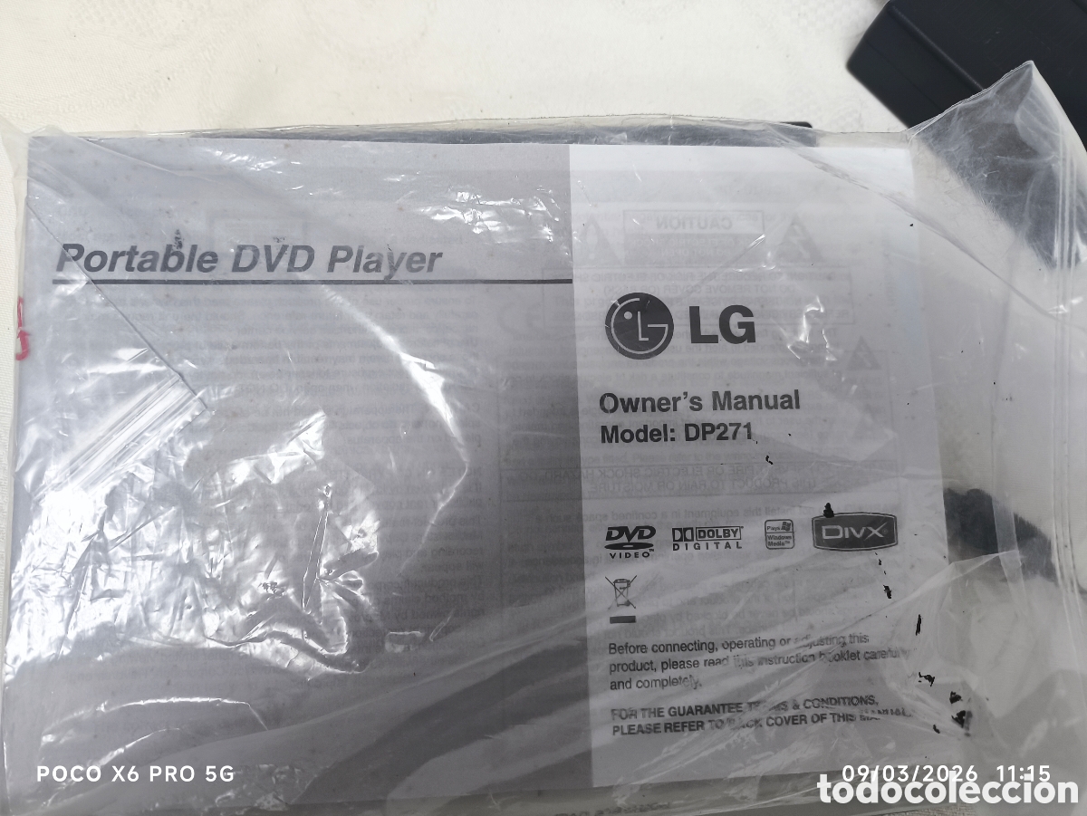 Segunda mano: reproductor de DVD/CD port&aacute;til de la marca LG - Foto 7