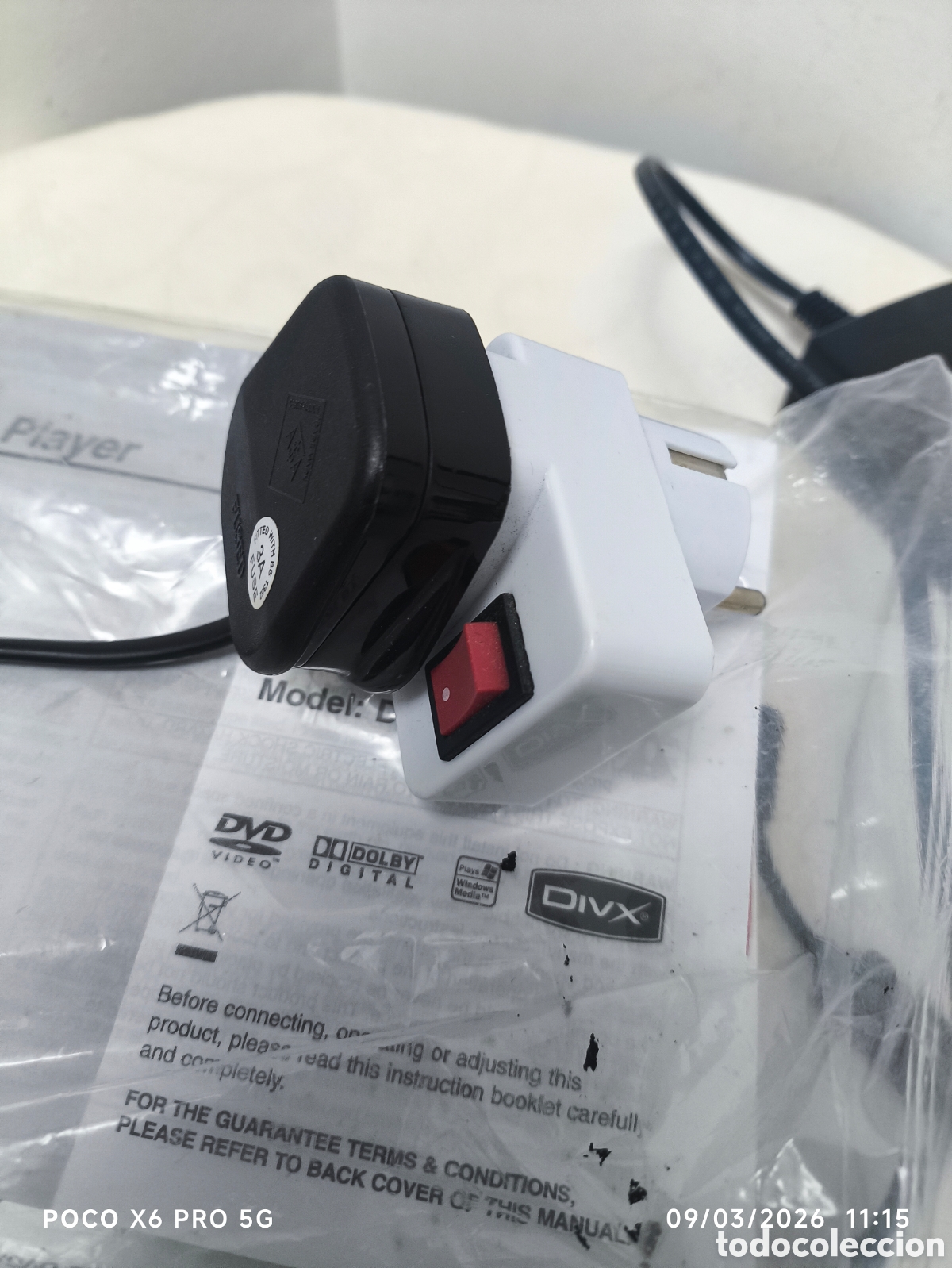 Segunda mano: reproductor de DVD/CD port&aacute;til de la marca LG - Foto 8
