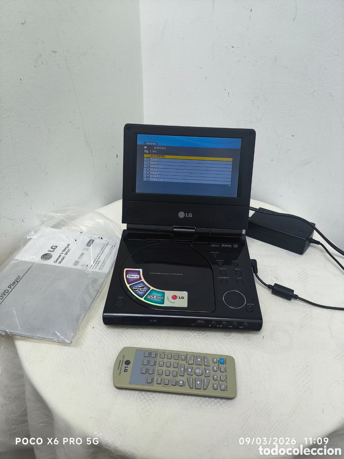 Segunda mano: reproductor de DVD/CD port&aacute;til de la marca LG - Foto 9