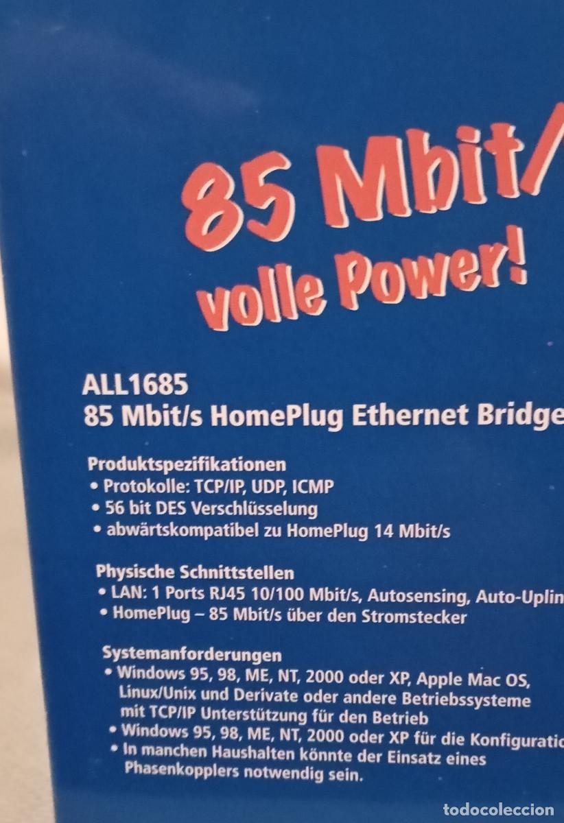 Segunda mano: PLC ALLNET ALL1685 Ethernet Bridge HomePlug. - Foto 6