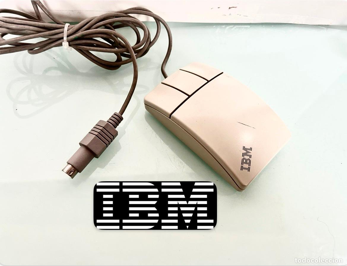 Second-Hand: ANTIGUO RATON PS2-IBM M-SF15-TRES BOTONES-MOUSE VINTAGE-PC ORDENADOR COMPUTADORA