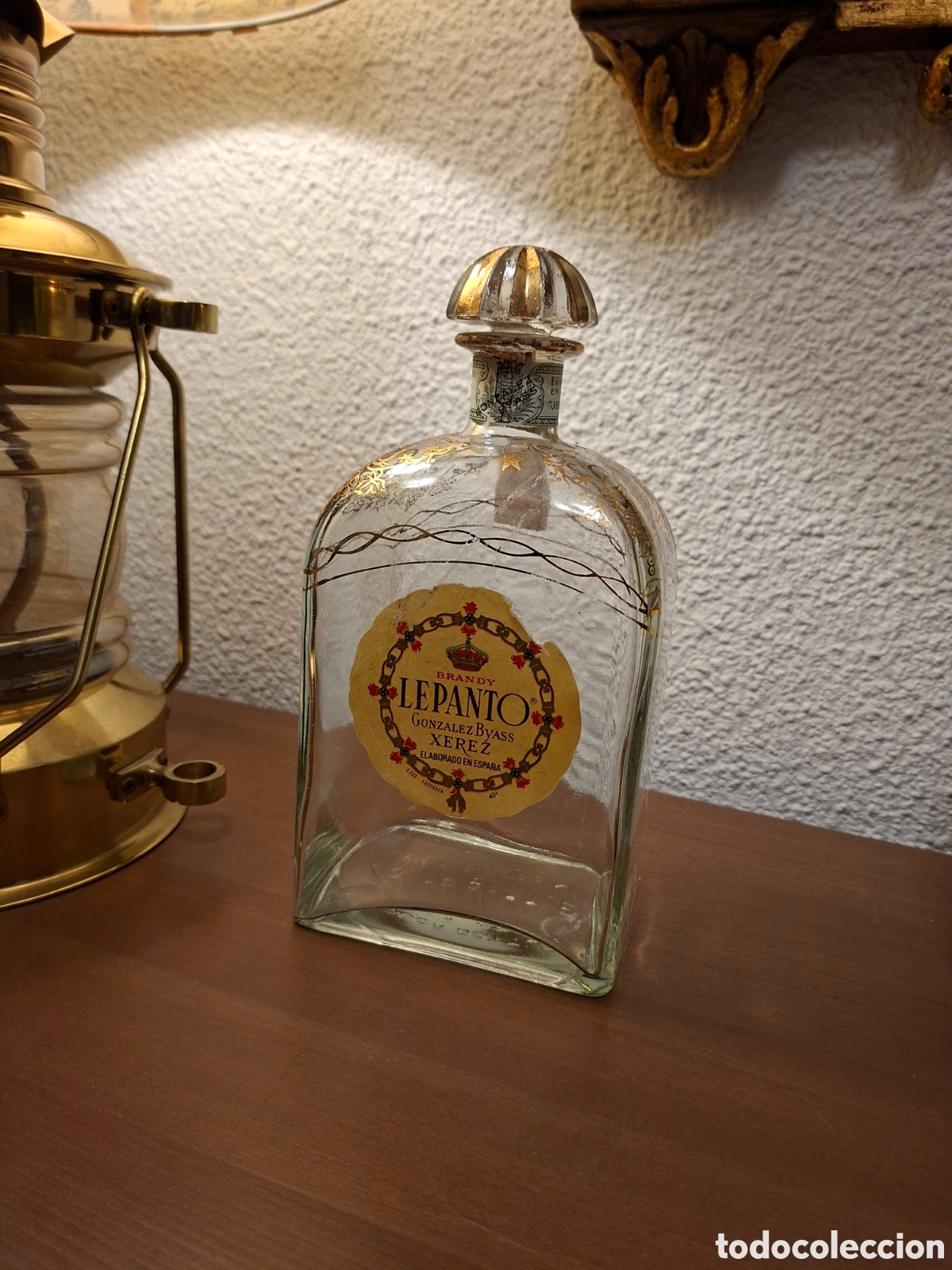 Segunda mano: Botella de cristal de Brandy - Foto 1