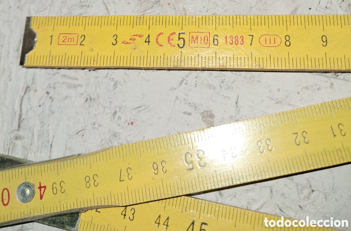 Segunda mano: METRO PLEGABLE DE MADERA DE 2 METROS. - Foto 5