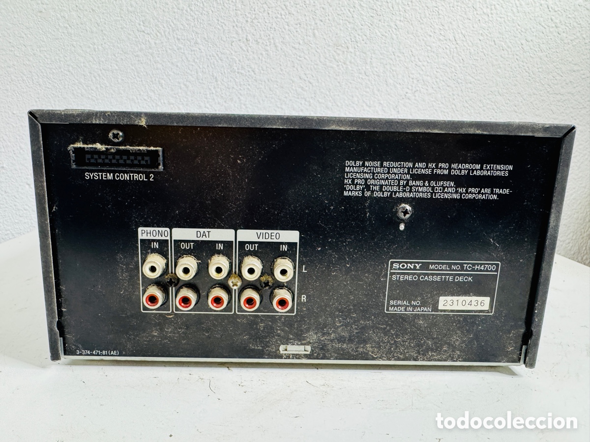 Segunda mano: Sony TC-H4700 Stereo Cassette Deck Japan Untested - Foto 12