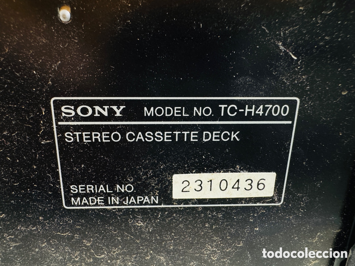 Segunda mano: Sony TC-H4700 Stereo Cassette Deck Japan Untested - Foto 13