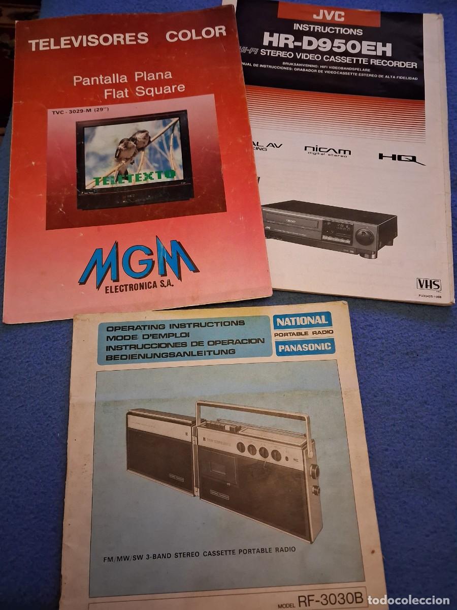 Segunda mano: LOTE DE INSTRUCCIONES DE RADIO, TV Y VHS. - Foto 1