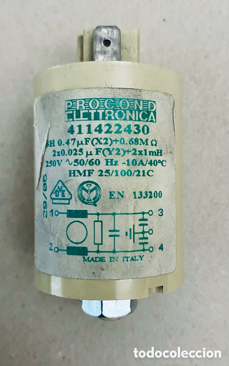 Segunda mano: Condensador para lavadora Zanussi. - Foto 1