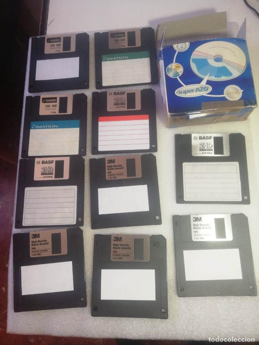 Segunda mano: CAJA DE 10 DISQUETES (DISKETES) DE 35, EN PERFECTO ESTADO - Foto 1