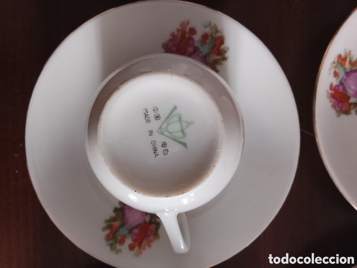 Segunda mano: Juego de caf&eacute; de 6 tazas y platos. - Foto 3