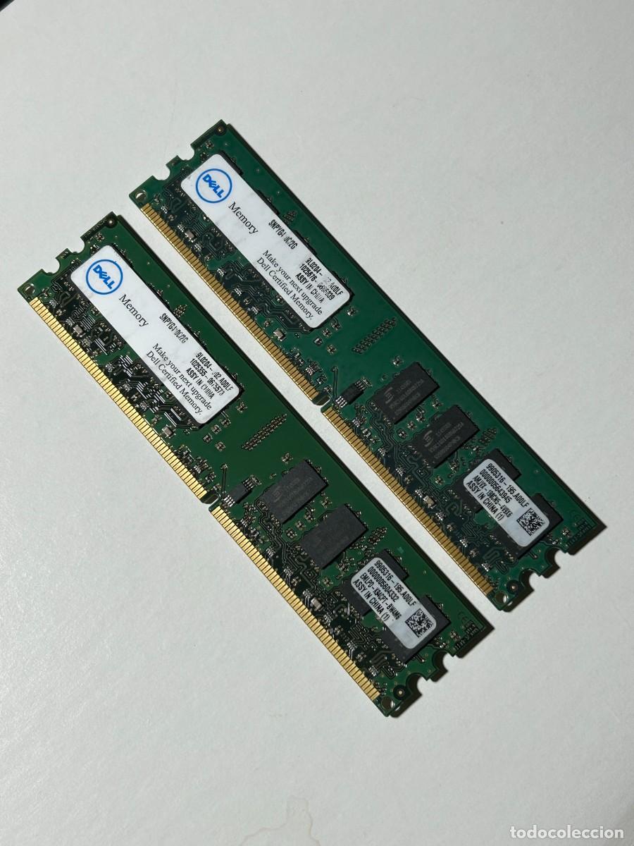 Segunda mano: DELL 2 m&oacute;dulos 2GB DDR2 800 MHz - Foto 1