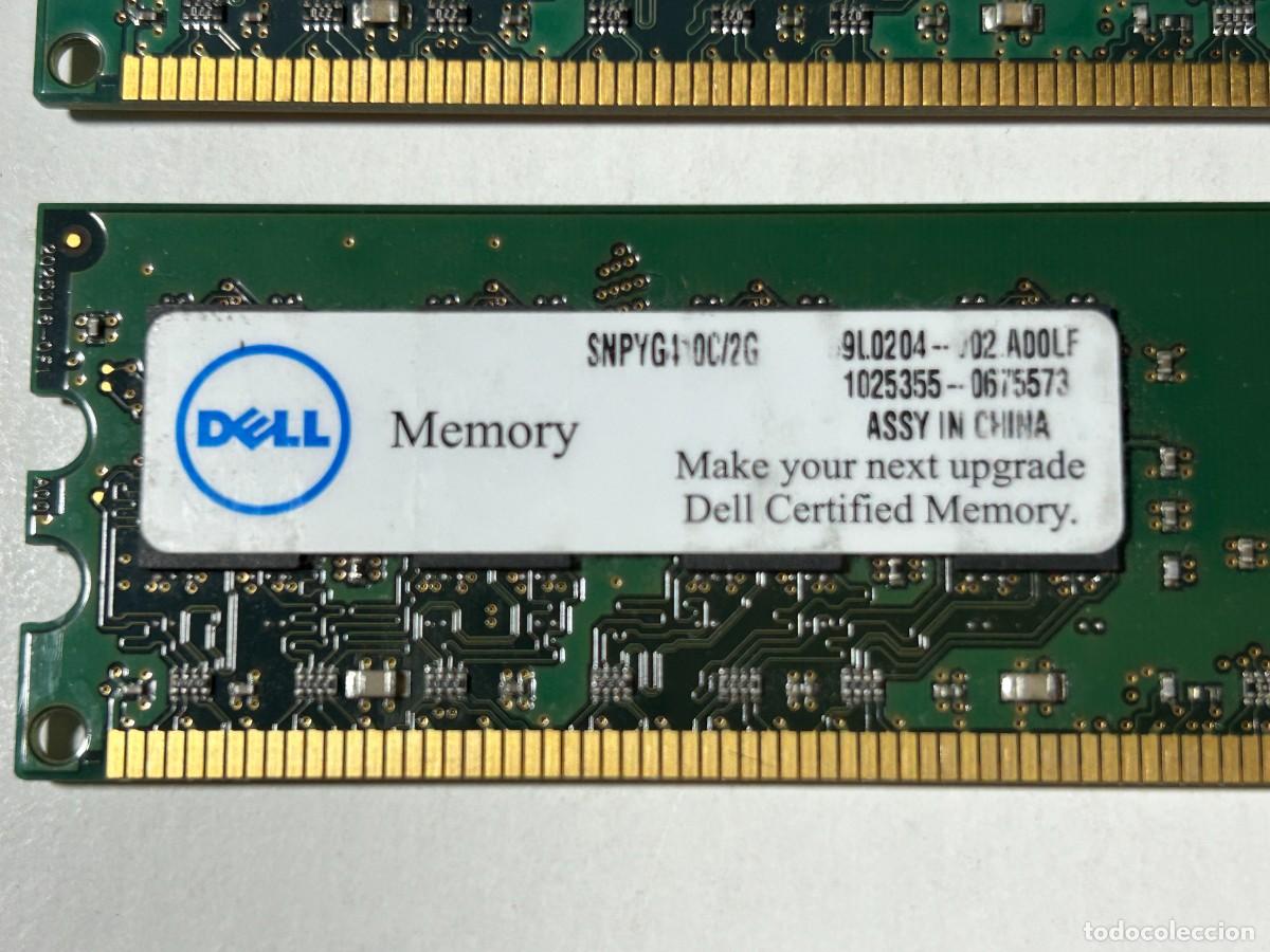 Segunda mano: DELL 2 m&oacute;dulos 2GB DDR2 800 MHz - Foto 2