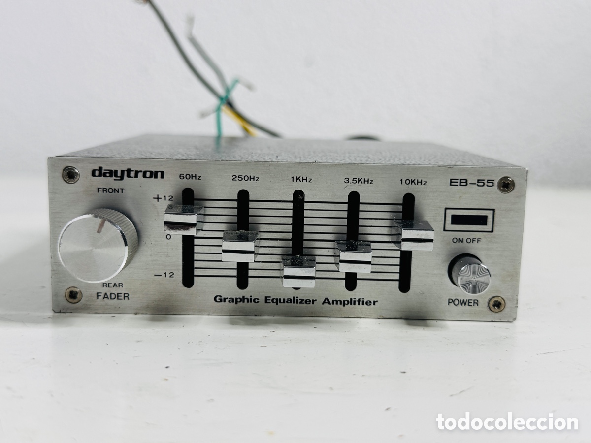 Segunda mano: Daytron EB-55 Rare Retro Car Graphic Equalizer Amplifier 1980s - Foto 2