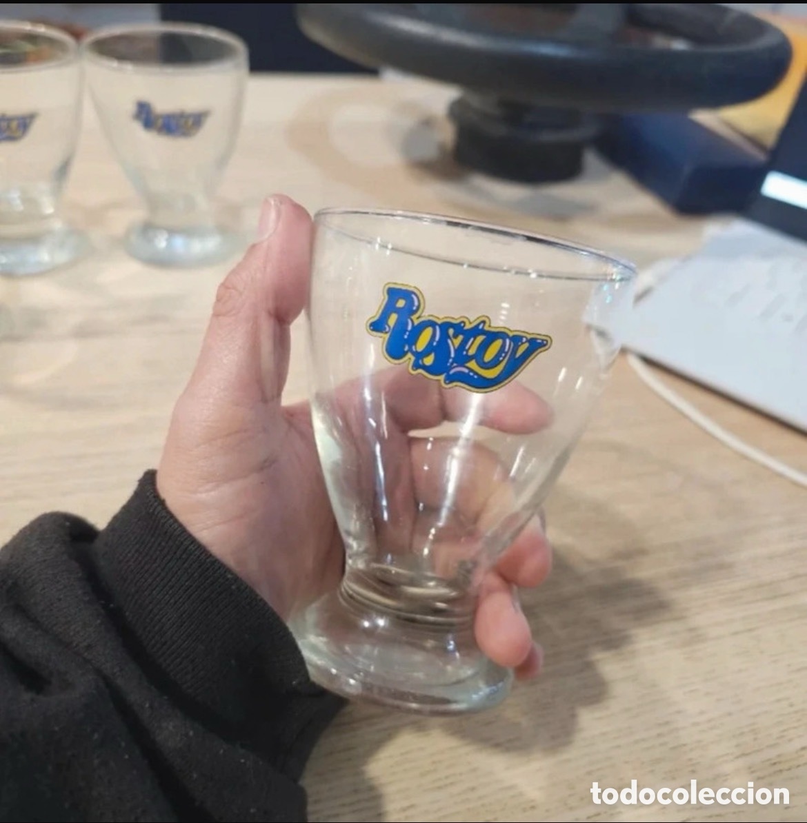 Segunda mano: Lote de cinco copas antiguas de zumo Rostoy - Foto 5