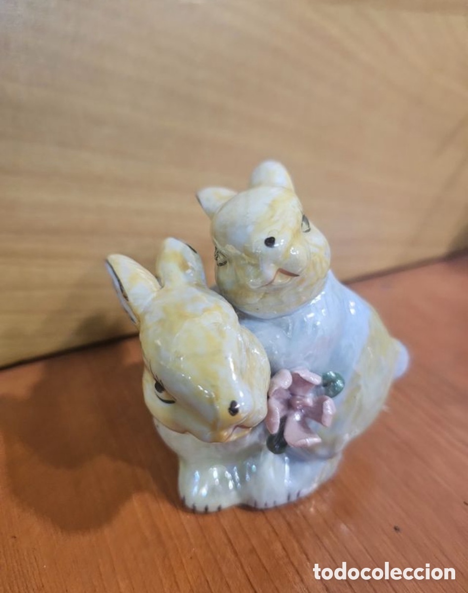 Segunda mano: Conejitos de porcelana - Foto 2